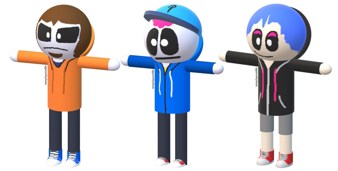 3D paint trio